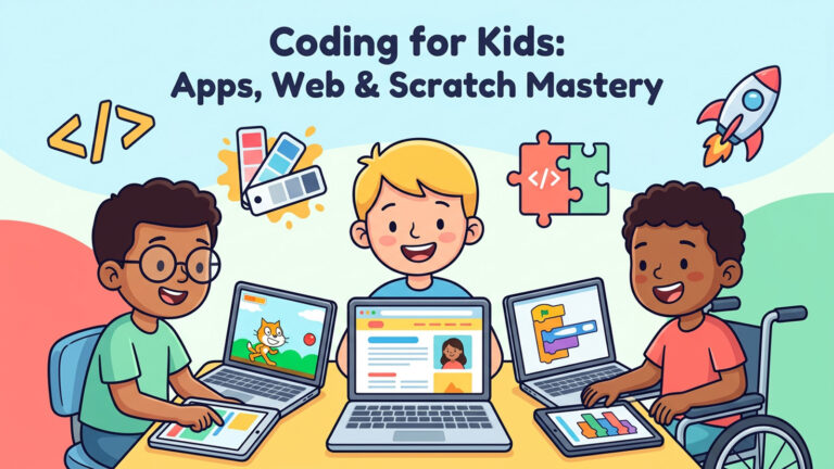 Coding for Kids: Apps, Web & Scratch Mastery