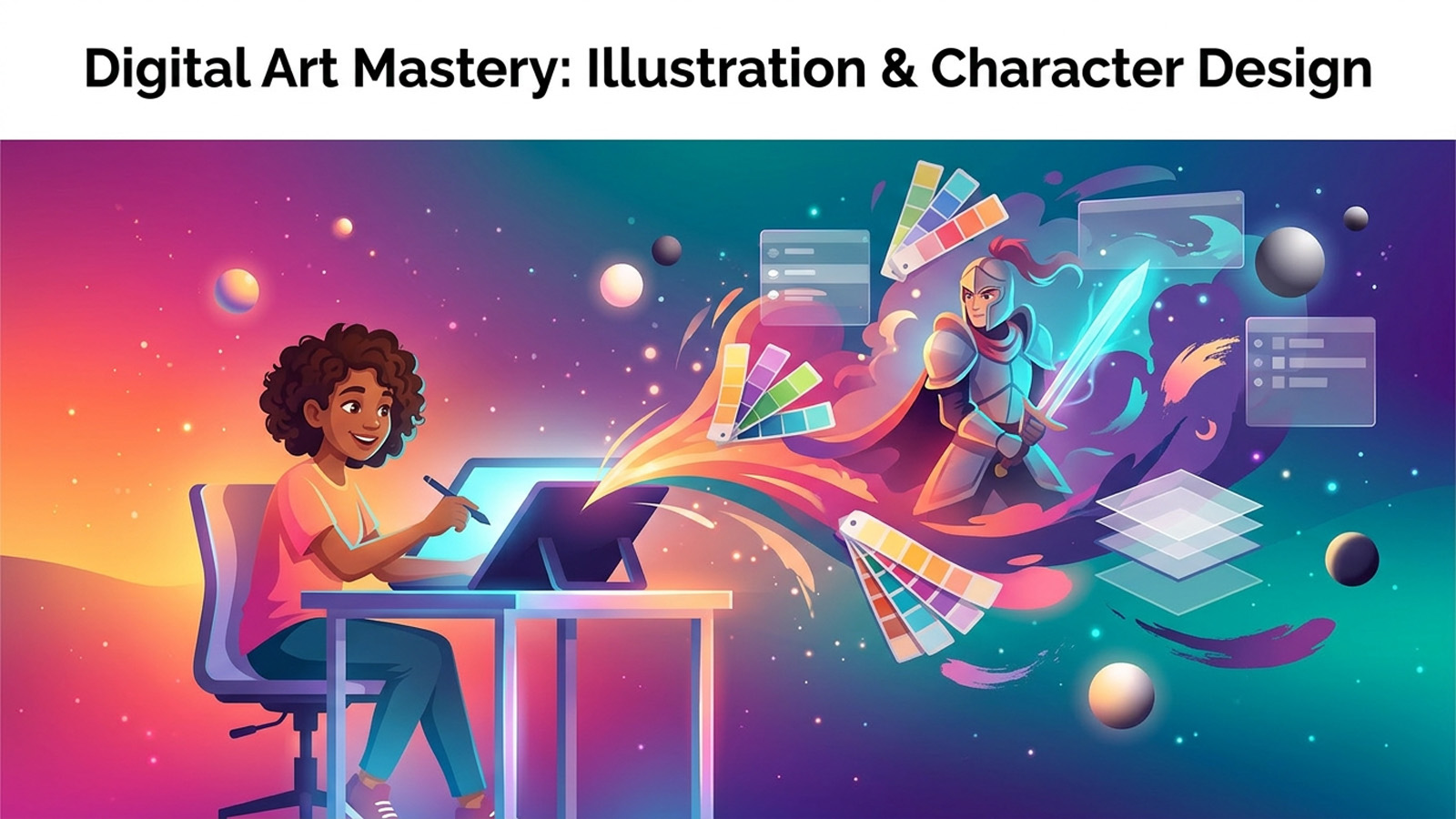 Digital Art Mastery: Illustration & Character Design